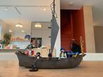 Playmobil piratenschip + schatkist, kanon en papagaai, Ophalen of Verzenden, Gebruikt, Complete set