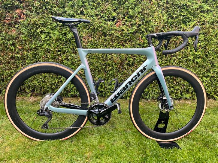 Bianchi aria 105 Di2 Summertime dream, Fietsen en Brommers, Fietsen | Racefietsen, Zo goed als nieuw, Overige merken, Meer dan 20 versnellingen