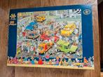 Jan van Haasteren puzzel Jumbo In de autospuiterij 500 st, Ophalen of Verzenden, 500 t/m 1500 stukjes, Zo goed als nieuw, Legpuzzel
