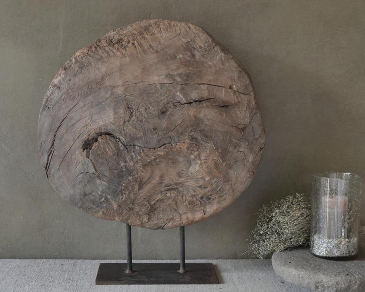 Houten ornament op voet, Huis en Inrichting, Woonaccessoires | Overige, Nieuw, Ophalen