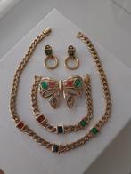Mooie goudkleurige sieraden set., Ophalen of Verzenden, Zo goed als nieuw, Goud, Overige materialen