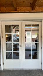 Hardhouten Buitendeuren met Kozijn, Doe-het-zelf en Verbouw, Deuren en Horren, Ophalen, Gebruikt, 120 cm of meer, Buitendeur