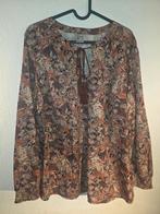 Boho blouse met paisley print - maat 46, H&M, Bruin, Maat 46/48 (XL) of groter, Ophalen of Verzenden