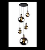 Eric Kuster style hanglamp smoke glass met goud, Ophalen, Zo goed als nieuw, Minder dan 50 cm