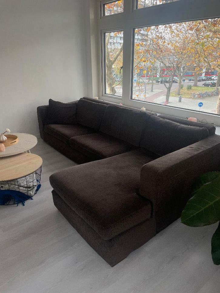 Hoekbank grijs 3 zits, Huis en Inrichting, Banken | Bankstellen, Gebruikt, Hoekbank, Vierpersoons of meer, 300 cm of meer, 150 cm of meer