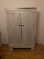 Houten (kinder) kledingkast licht grijs, Kinderen en Baby's, Kinderkamer | Commodes en Kasten, Ophalen, Gebruikt, Kast, 50 tot 70 cm