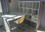 Kallax kast met bureau 16 vakken, Huis en Inrichting, Kasten | Boekenkasten, Ophalen, Overige materialen, Gebruikt, 100 tot 150 cm