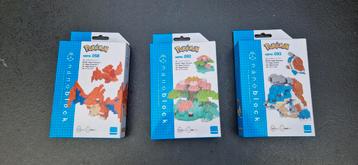 Nanoblock Pokemon Mega Evoluties - Set van 3! beschikbaar voor biedingen