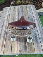 Oude leren fietszadel, Fietsen en Brommers, Fietsonderdelen, Overige merken, Gebruikt, Oldtimer, Ophalen of Verzenden