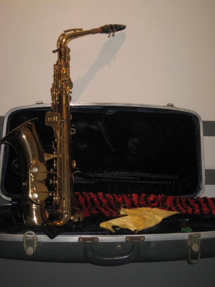 Conn Altsaxofoon Vintage, Muziek en Instrumenten, Blaasinstrumenten | Blokfluiten, Gebruikt, Alt, Met koffer, hoes of etui, Ophalen of Verzenden