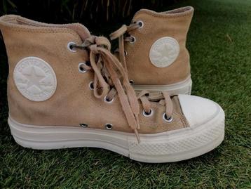 Converse All Stars platform lifthi gympen sneakers 38 suède  beschikbaar voor biedingen