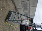 Gegalvaniseerde Trap, Met leuning, Hoog ca 1.85 meter, Doe-het-zelf en Verbouw, Ladders en Trappen, Ophalen, Zo goed als nieuw