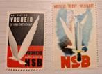 WO2 NL - Sluitzegels Propaganda NSB, Ophalen of Verzenden, Postfris, Overige thema's