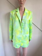 Amaya Amsterdam blazer jasje maat L groen geel fluor, Kleding | Dames, Jasjes, Kostuums en Pakken, Ophalen of Verzenden, Zo goed als nieuw