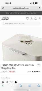 Joseph Joseph Totem Max 60L Afvalbak - Stone, Huis en Inrichting, Woonaccessoires | Prullenbakken, Ophalen, Kunststof, Met pedaal
