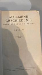 Algemene geschiedenis voor het mulo diploma, Gelezen, Ophalen of Verzenden, G de Haas