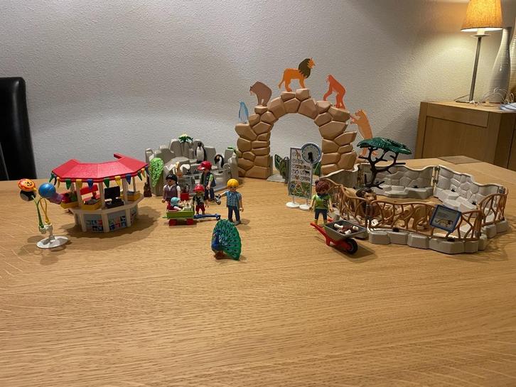 playmobil dierentuin 6634 + dierenverzorger 6636, Kinderen en Baby's, Speelgoed | Playmobil, Gebruikt, Los playmobil, Ophalen of Verzenden