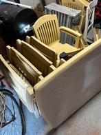 Gele tuinset gratis, Tuin en Terras, Tuinstoelen, Ophalen, Zo goed als nieuw, Kunststof