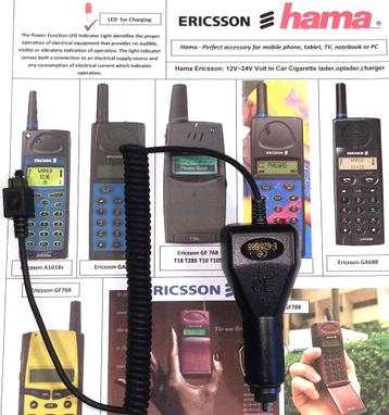 Hama Ericsson GF788-788 12V 24V Car Truck Charger Autolader beschikbaar voor biedingen