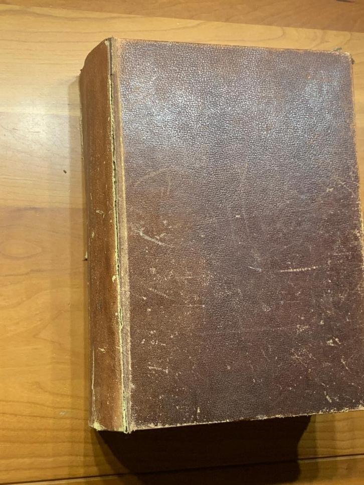 Statenbijbel Sijthoff 1880, met gekleurde platen, Antiek en Kunst, Antiek | Boeken en Bijbels, Ophalen of Verzenden