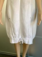 J432 Yaya: maat 38=M linnen jurk jurkje wit, Kleding | Dames, Jurken, Maat 38/40 (M), Wit, Ophalen of Verzenden, Zo goed als nieuw