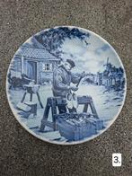 Delfts Blauw Bord - Klompenmaker, Ophalen