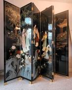 Uniek Vintage Chinees Kamerscherm, 6-delig massief hout, Huis en Inrichting, Woonaccessoires | Kamerschermen, Ophalen, Gebruikt
