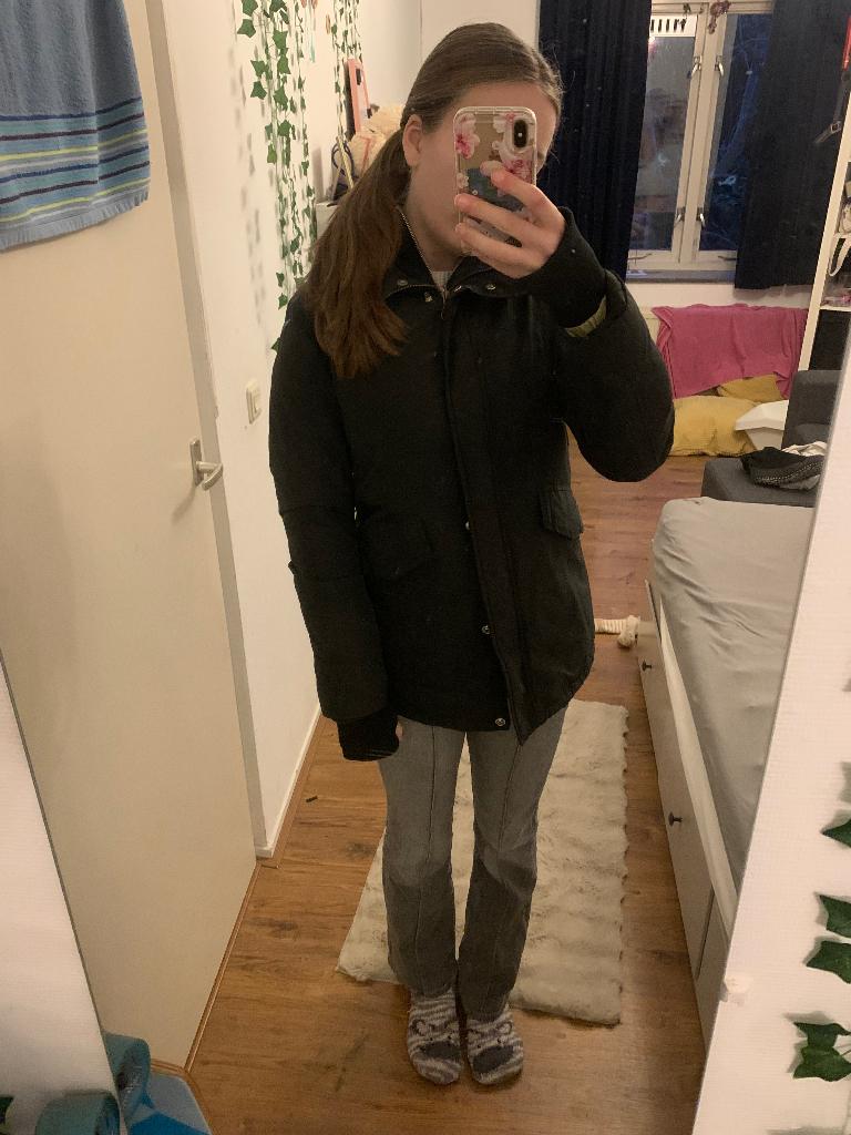 Airforce jas, Kleding | Dames, Jassen | Winter, Zo goed als nieuw, Maat 36 (S), Zwart, Ophalen of Verzenden