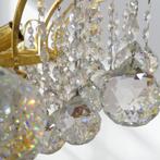 Palwa kristal kroonluchter hollywood 70's messing kristal, Huis en Inrichting, Lampen | Kroonluchters, Ophalen of Verzenden, Gebruikt