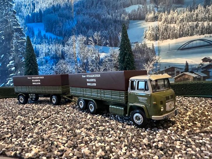 Tekno Scania LBS76 Staalduinen, Hobby en Vrije tijd, Modelauto's | 1:50, Zo goed als nieuw, Bus of Vrachtwagen, Tekno, Ophalen of Verzenden