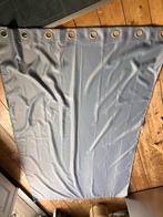 Grijs metallic gordijn voor roede, Minder dan 50 cm, 200 cm of meer, Ophalen of Verzenden, Zo goed als nieuw