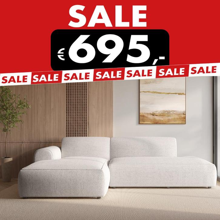 Loungebank Bankstel sofa 280x160cm  €695,-, Huis en Inrichting, Banken | Bankstellen, Nieuw, Rechte bank, Vierpersoons of meer