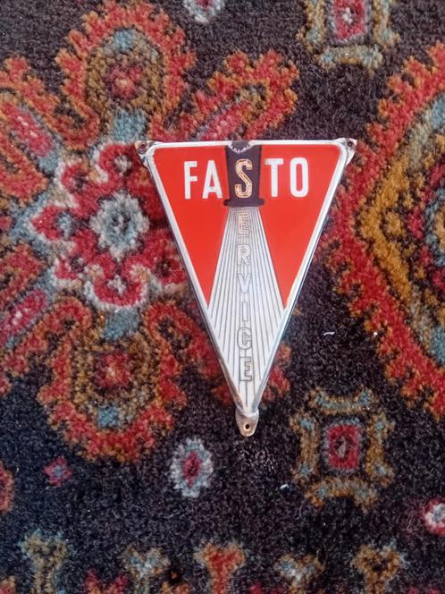Zeer oud uniek emaille bordje van fasto service., Antiek en Kunst, Antiek | Emaille, Ophalen