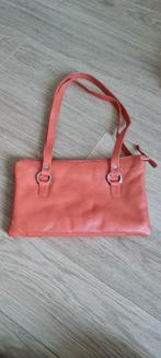 leuk oranje/bruine tas van leer vd Bijenkorf zgan, Sieraden, Tassen en Uiterlijk, Ophalen of Verzenden, Zo goed als nieuw, Schoudertasje
