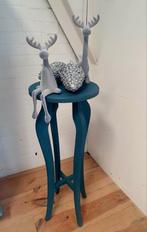 Plantentafeltje donkerblauw, Huis en Inrichting, Woonaccessoires | Zuilen en Pilaren, Ophalen