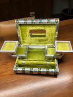 juwelenbox sieradenkist sieradendoos Bijouteriedoos India, Gebruikt, Overige kleuren, Met slot, Ophalen of Verzenden