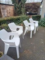 4 terrasstoelen - stapelbaar en praktisch!, Ophalen, Gebruikt, Kunststof, Stapelbaar