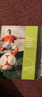 Motor Learning and Motor Control. HBO alo Boek, Boeken, Ophalen of Verzenden, Zo goed als nieuw, HBO