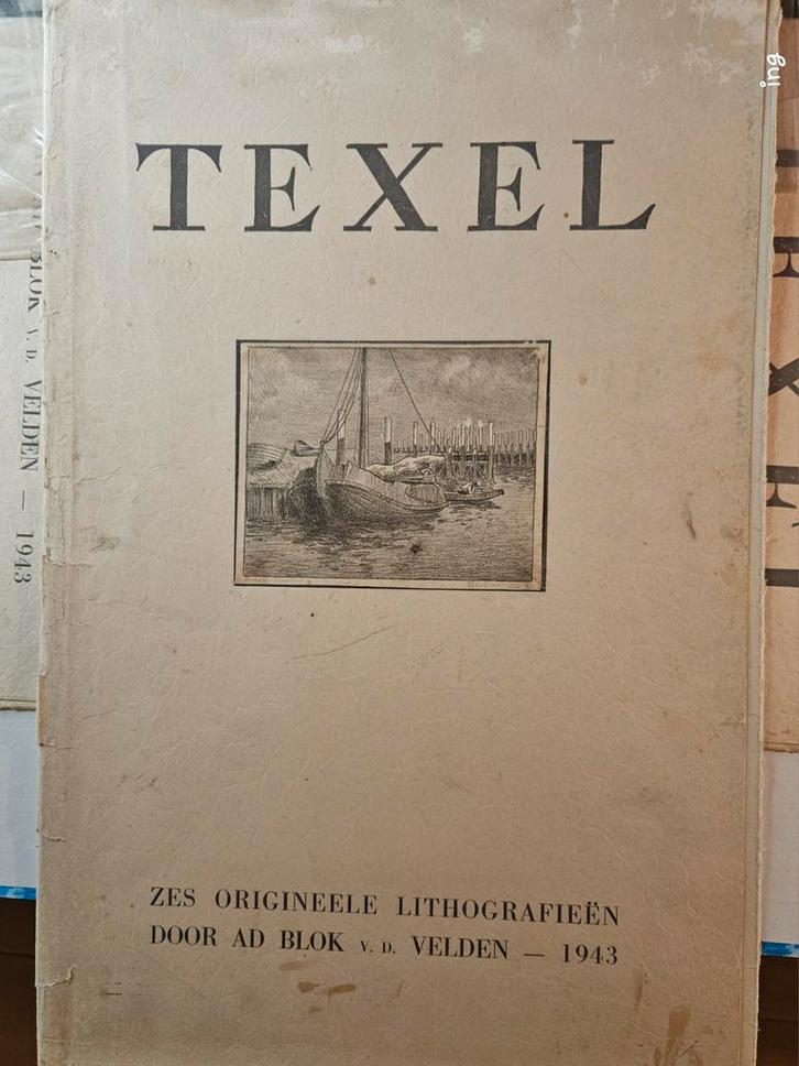 Texel - Ad Blok v.d. Velden - 1943, Antiek en Kunst, Kunst | Etsen en Gravures, Ophalen of Verzenden