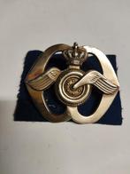 Oud koperen  AAT embleem, 5 wielmoeren, dunne voetjes, Ophalen of Verzenden, Landmacht, Nederland, Embleem of Badge