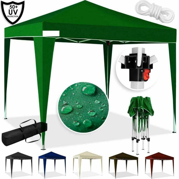 Partytent 3x3 Paviljoen inklapbaar in 7 kleuren Easy Up, Tuin en Terras, Partytenten, Nieuw, Minder dan 5 meter, Ophalen of Verzenden