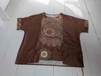 Blouse met print, Ophalen of Verzenden, Gedragen, Maat 46/48 (XL) of groter, Bruin