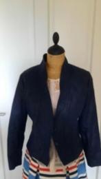 Donkerblauwe lederlook emma college style blazer, Blauw, Ophalen of Verzenden, Zo goed als nieuw, Jasje