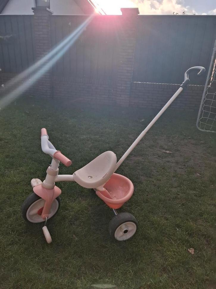 Smoby Driewieler met Duwstang, Kinderen en Baby's, Speelgoed | Buiten | Voertuigen en Loopfietsen, Gebruikt, Overige typen, Ophalen