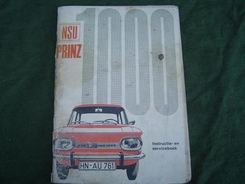 NSU PRINZ 1000 instructie boekje, Auto diversen, Handleidingen en Instructieboekjes, Ophalen of Verzenden