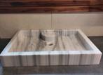 White marble sink luxury line - 100% natural, Ophalen, Zo goed als nieuw, 25 tot 50 cm, Minder dan 100 cm
