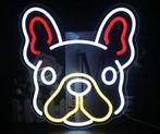 neon verlichting led "Franse Bulldog' op plexiglas, Huis en Inrichting, Lampen | Wandlampen, Nieuw, Ophalen of Verzenden