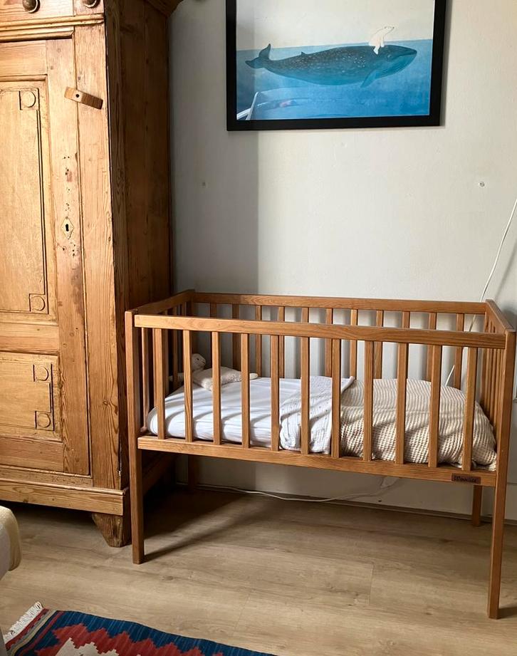 Woodies vintage wieg, Kinderen en Baby's, Babywiegjes en Ledikanten, Zo goed als nieuw, Wieg, Ophalen