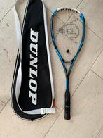 Praktisch nieuw racket Dunlop squash met Tas, Ophalen of Verzenden, Zo goed als nieuw, Met hoes
