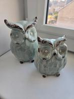 2 stenen uilen beeldjes, Ophalen of Verzenden, Zo goed als nieuw, Dier
